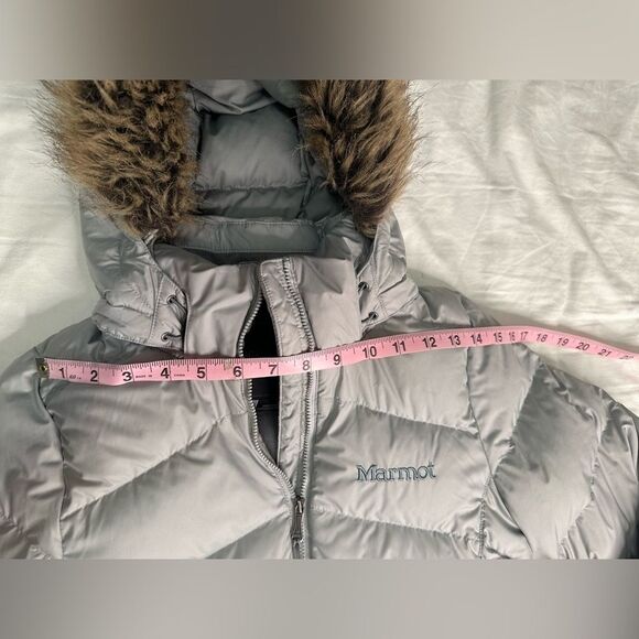 Marmot Montreal Women's 700 Down Puffer Coat - Glacier Grey | Size M - Picture 5 of 13